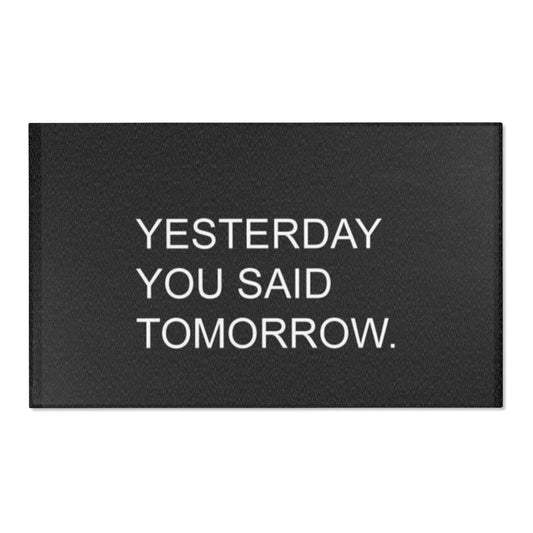 Yesterday VS Today Area Rug