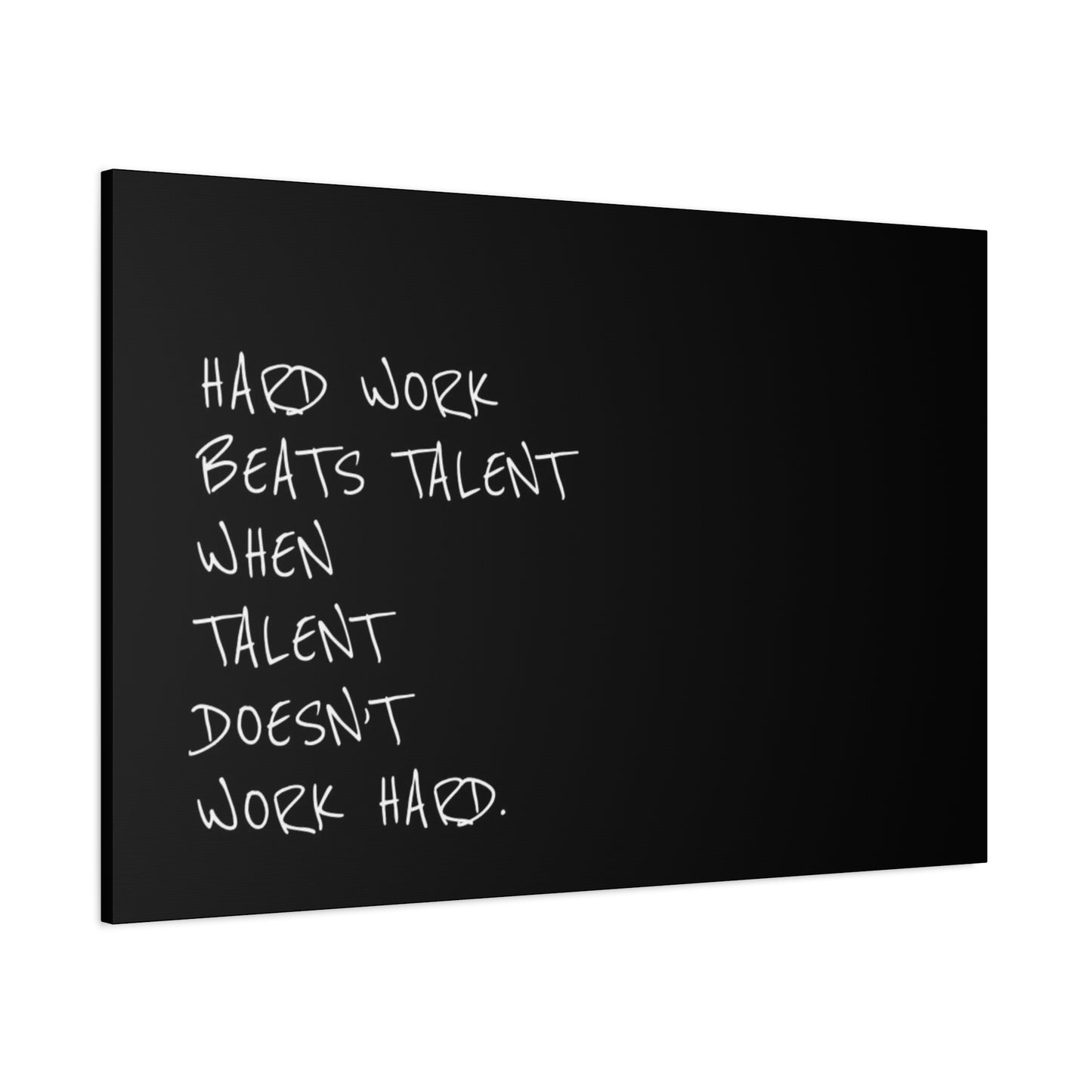 Hard work beats talent
