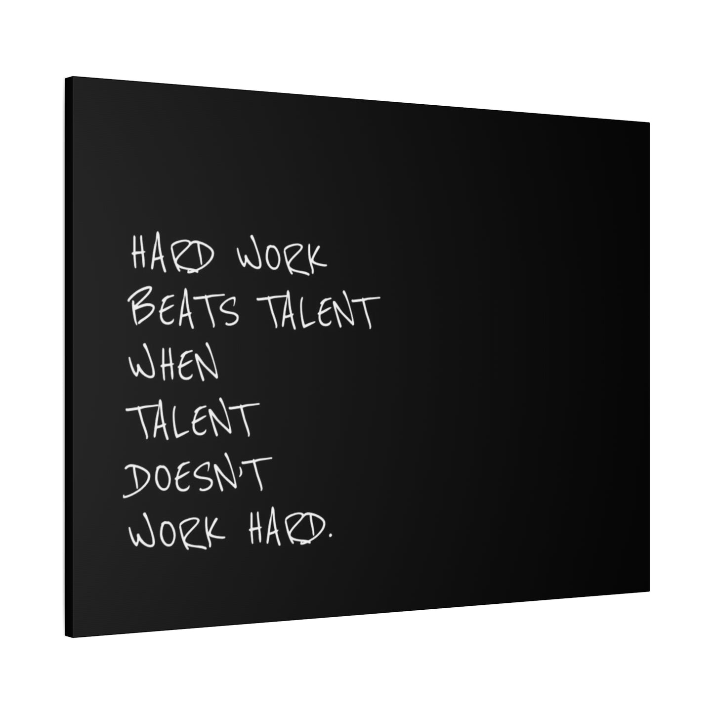 Hard work beats talent