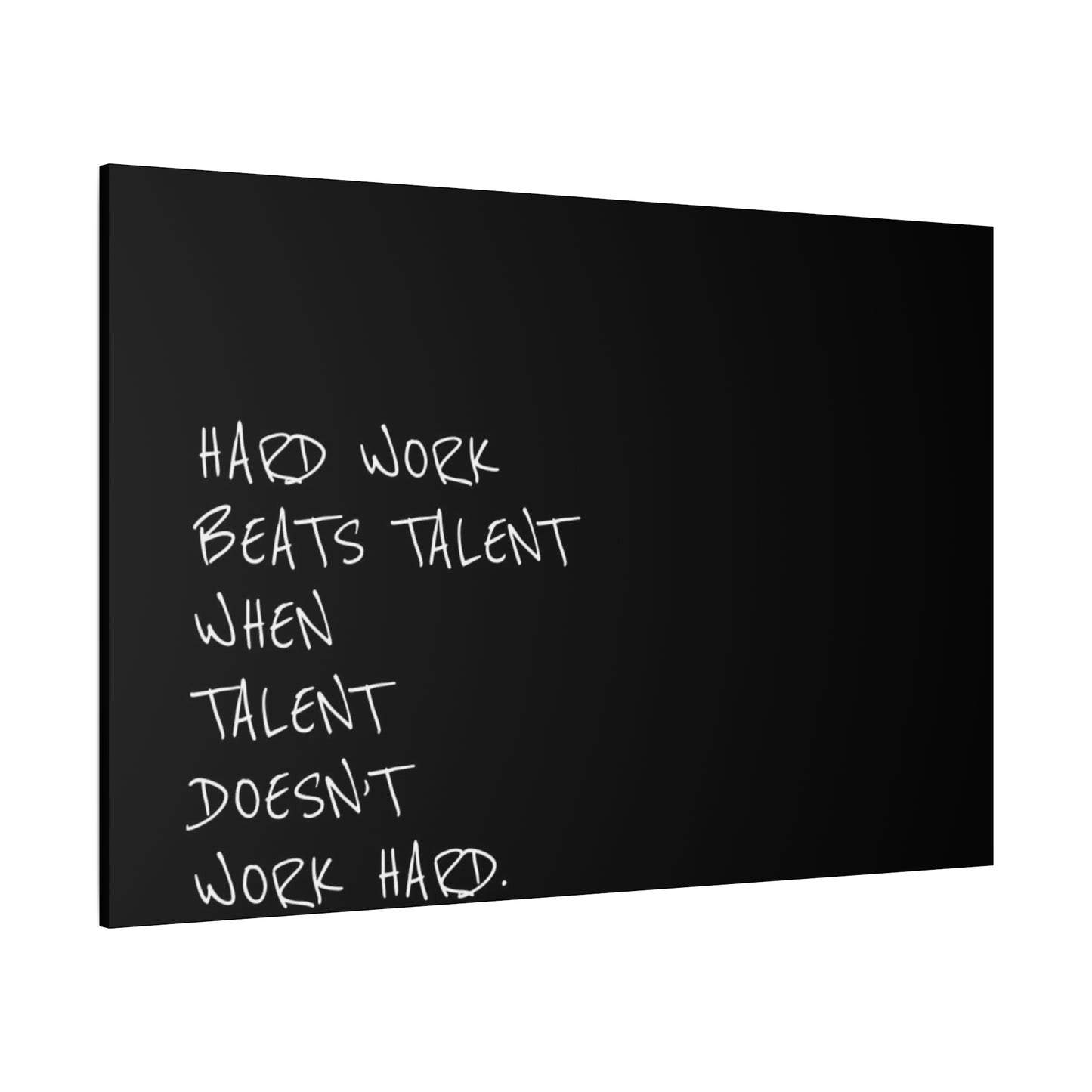 Hard work beats talent